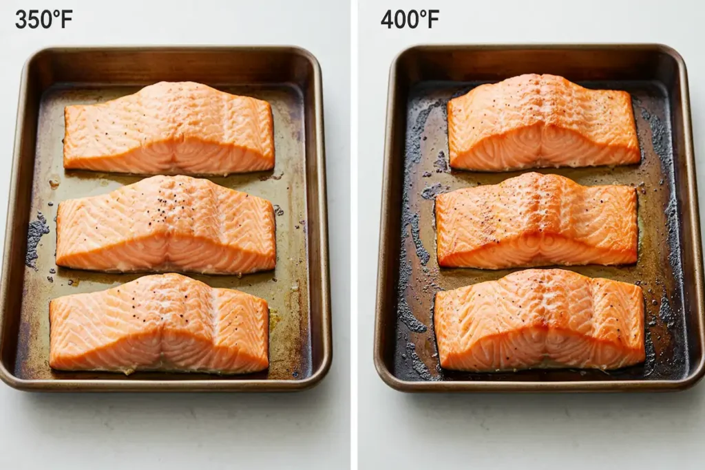 Comparing 350°F vs. 400°F for Baking Salmon