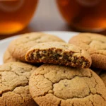 A close-up shot of a plate of Earl Grey cookies